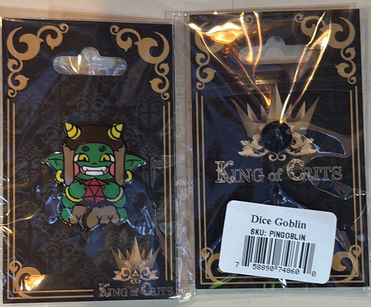 Dice Goblin Pin