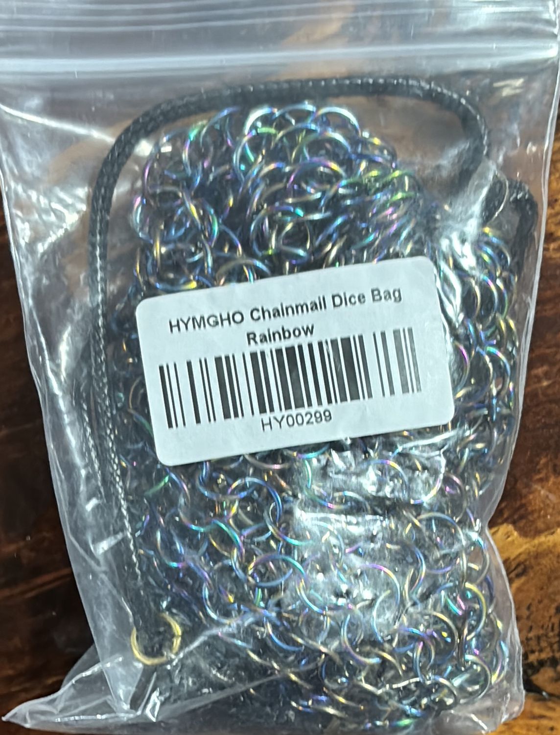 Hero’s Chainmail Dice Bag - Rainbow