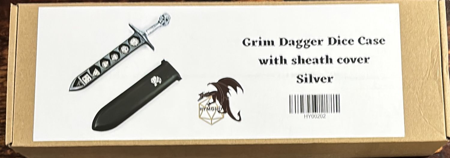Grim Dagger Dice Case - Silver