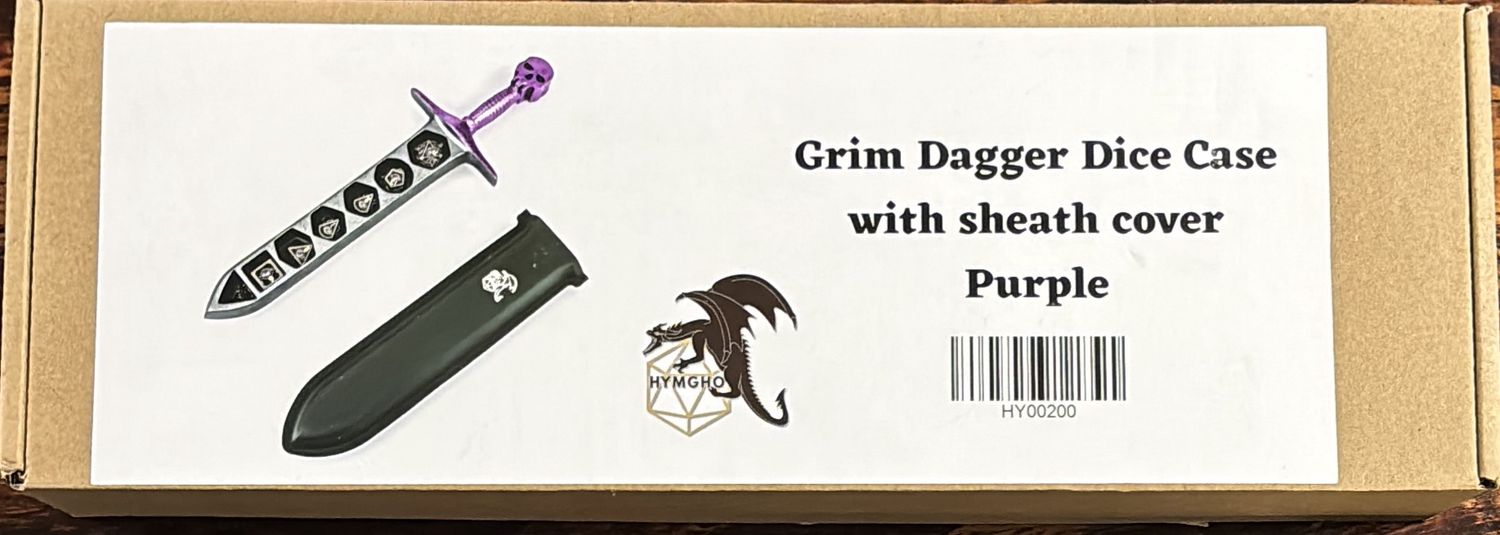 Grim Dagger Dice Case - Purple