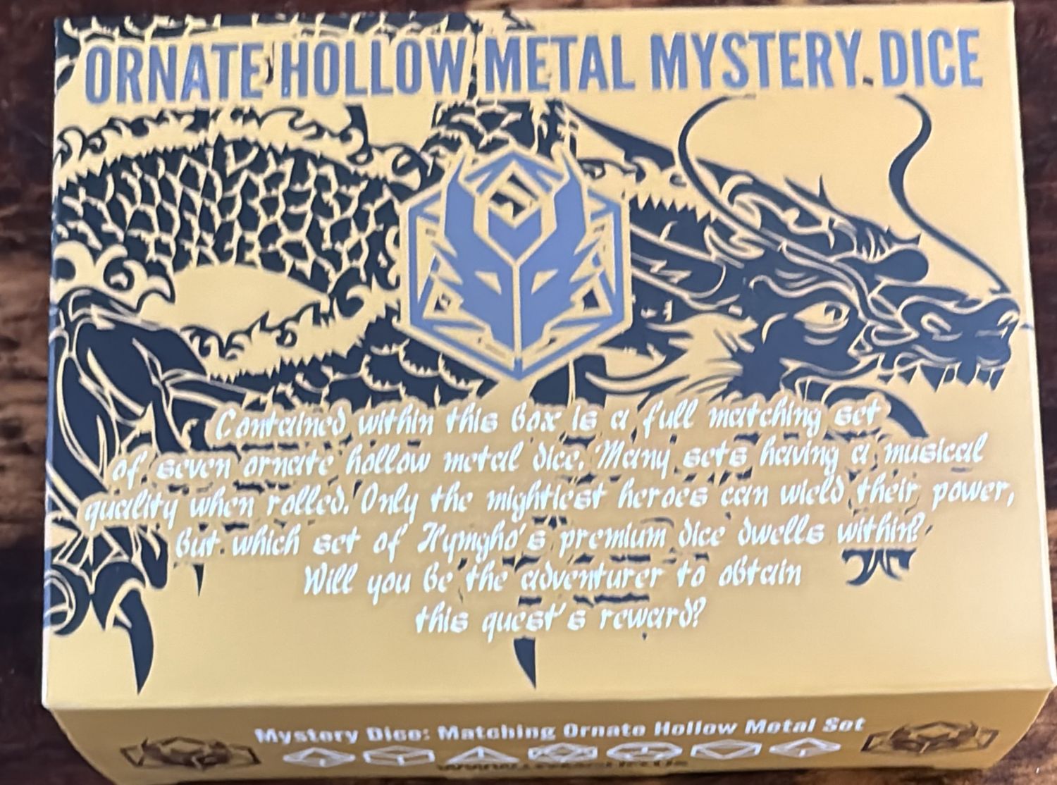 Mystery 7 Set Hollow Metal Dice