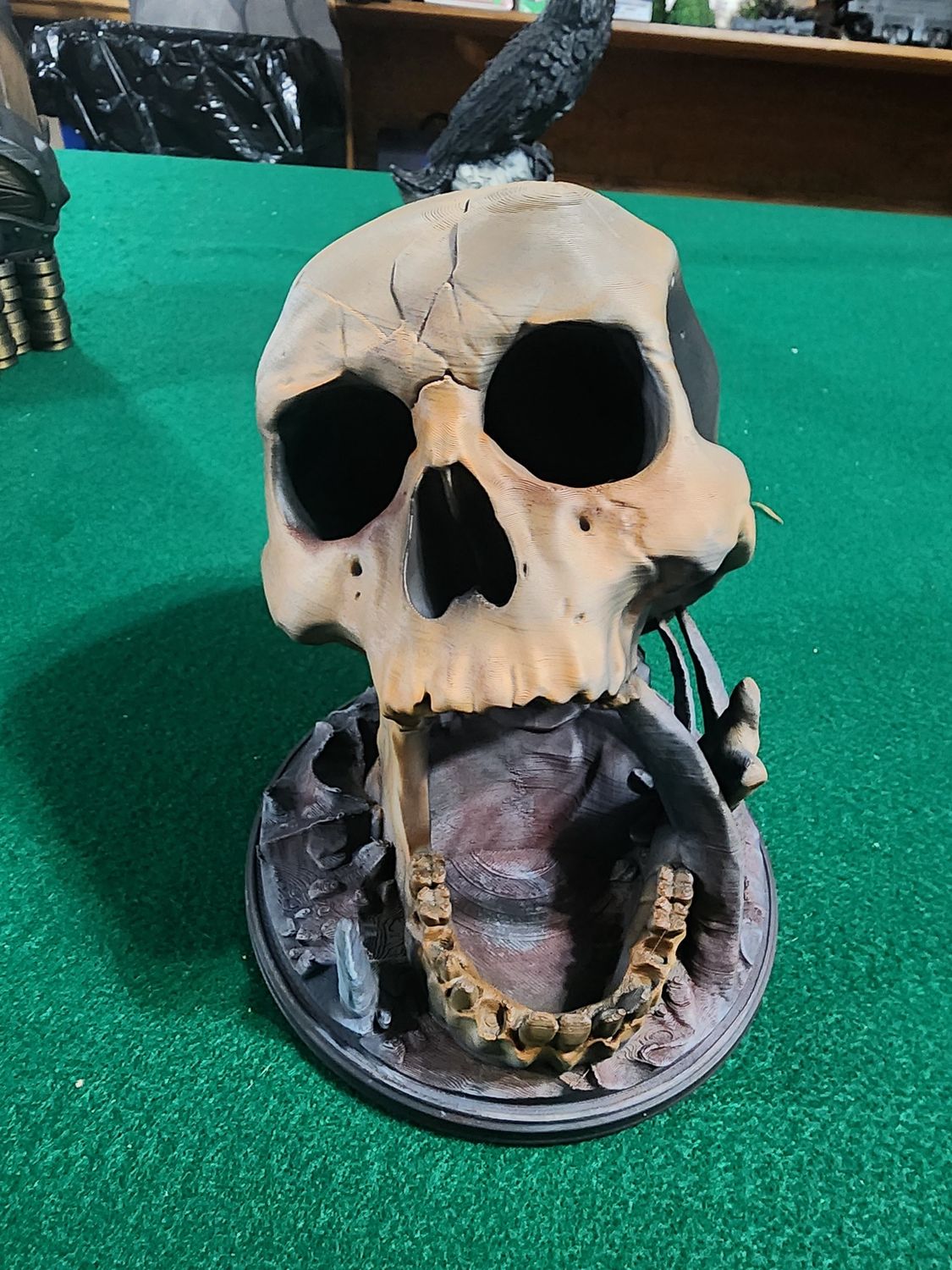 Talon and Claw hand painted Skull Dice towers