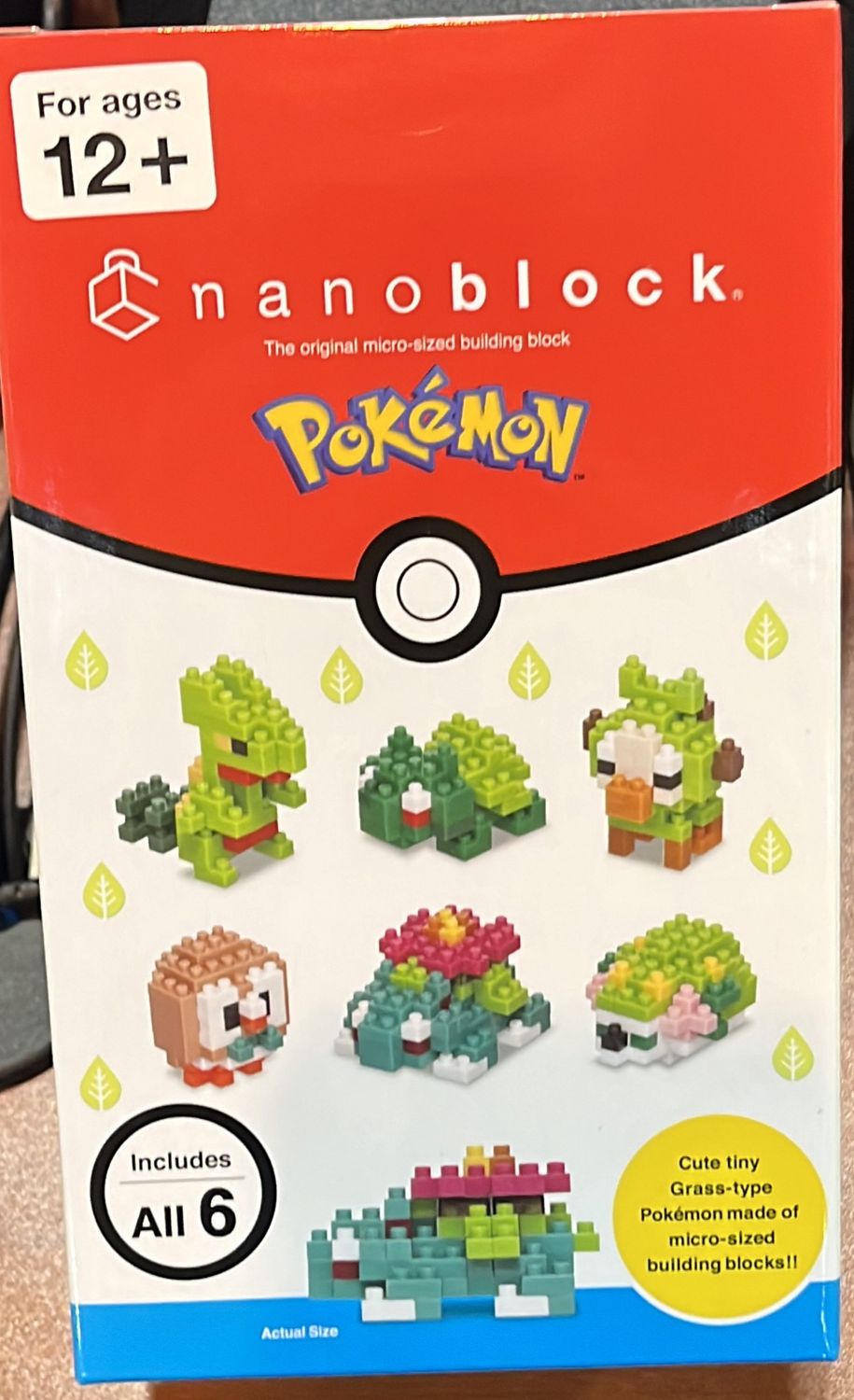 Nanoblock: Grass Set 1 Pokémon
