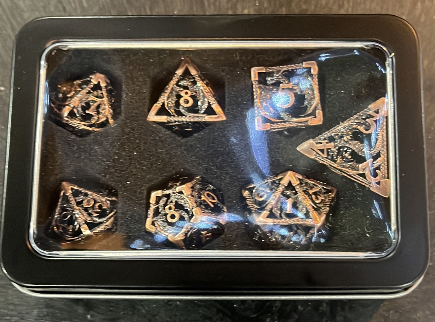 King of Crits: Copper Dragon - Metal Dice