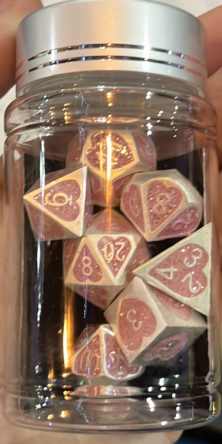 King of Crits: Tender Heart (Metal) Dice