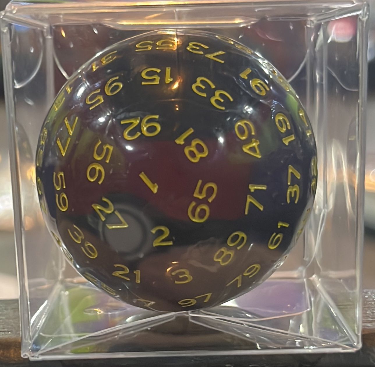 45mm D100 - Black Opaque with Yellow