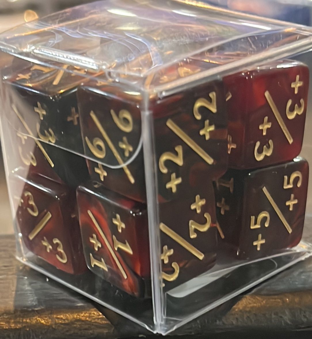 +1/+1 Red &amp; Black Counter Dice
