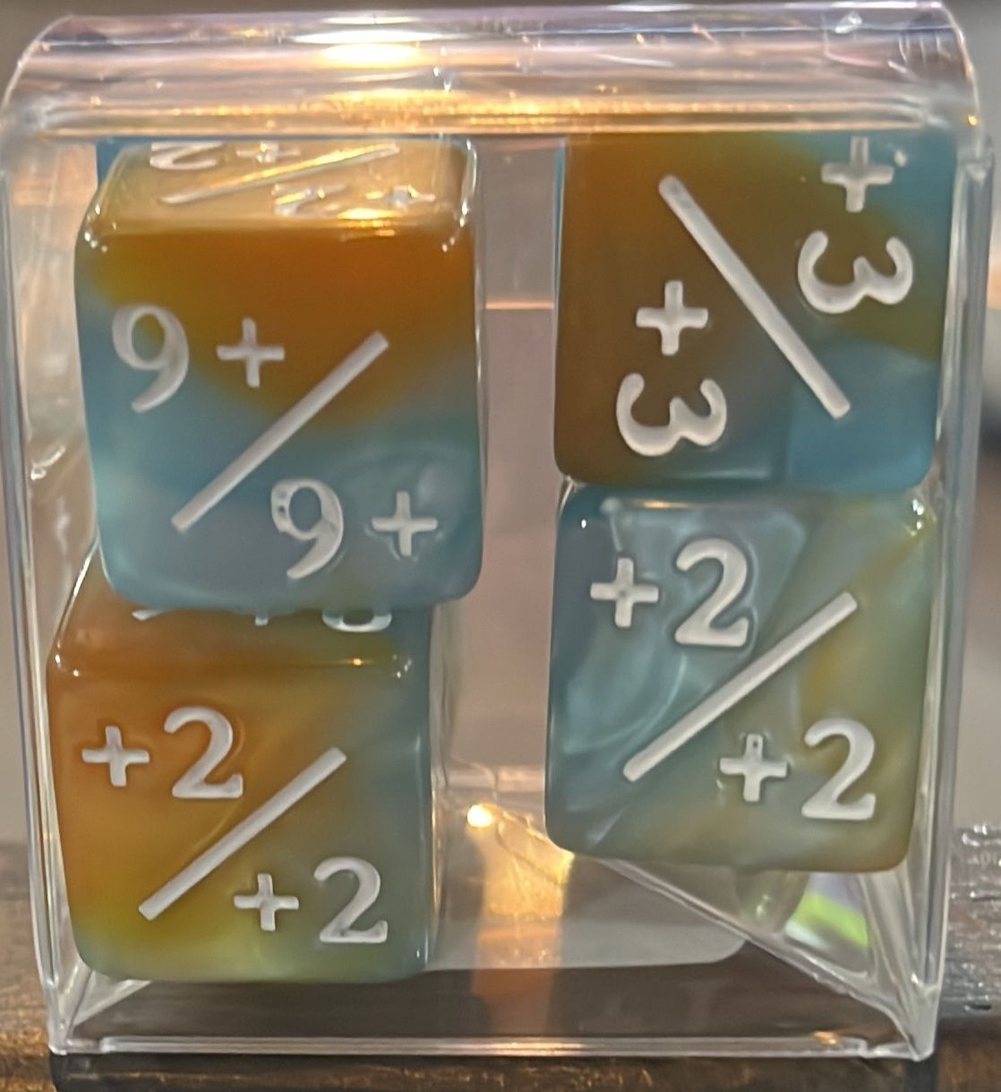 +1/+1 Blue &amp; Gold Counter Dice