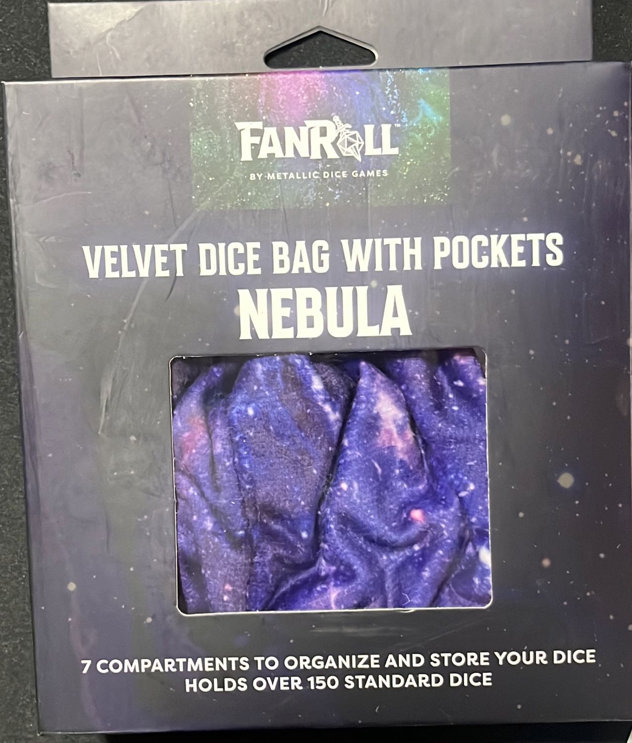 Velvet Dice Bag w/ Pockets - Nebula