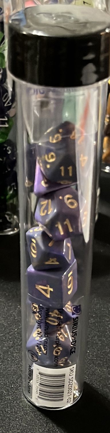 Sirius Dice - Purple Unicorn Dice