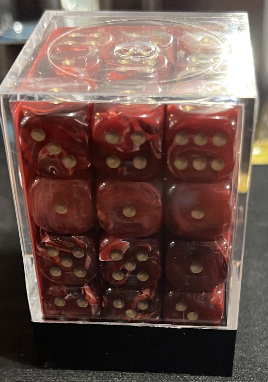 12mm d6 Vortex: Burgundy/Gold