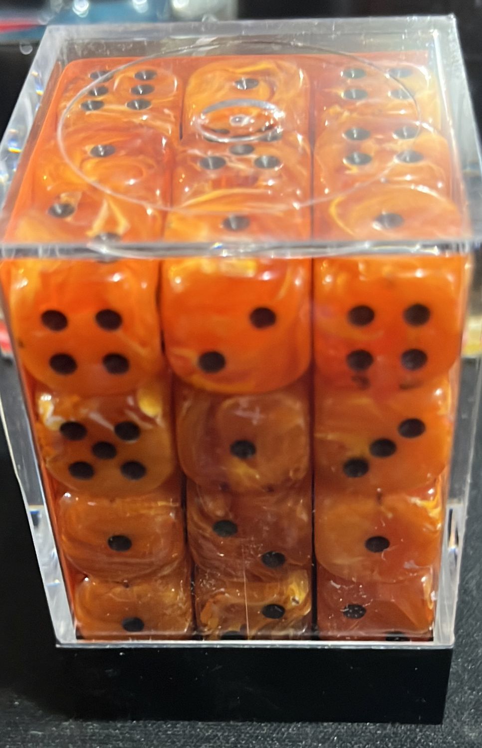 12mm d6 Vortex: Orange/Black