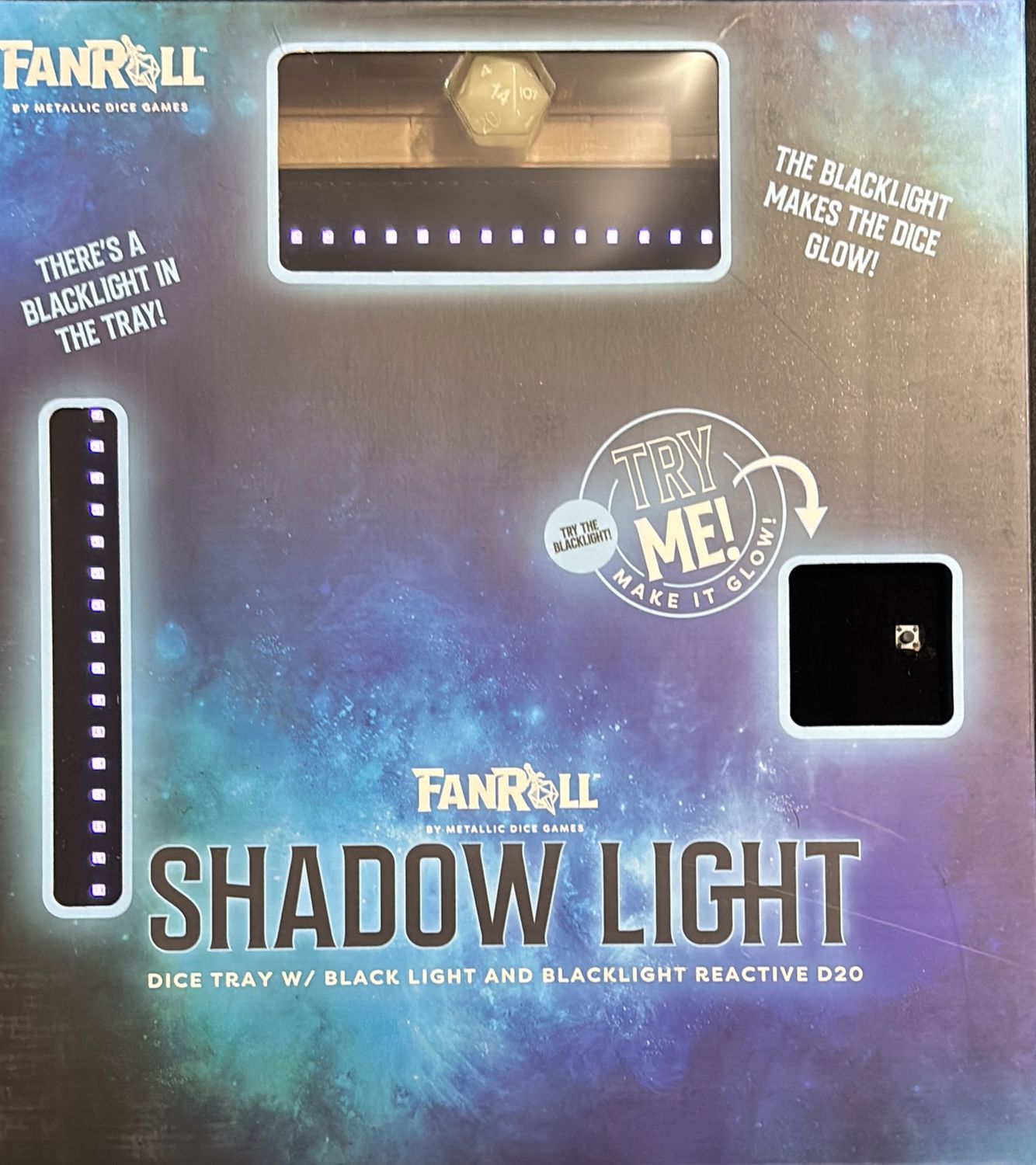 Shadow Blacklight Dice Tray