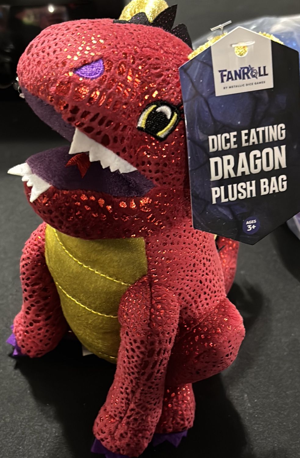 Dragon Plush Dice Bag (Red)