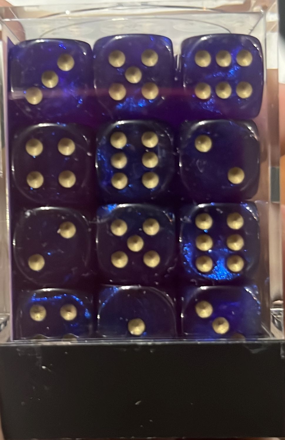 Borealis Royal Purple/Gold 12mm D6