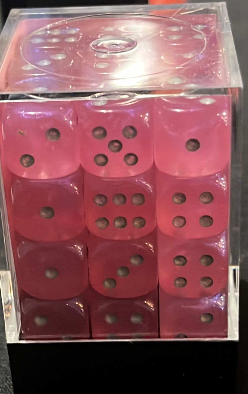 Borealis Pink/Silver 12mm D6