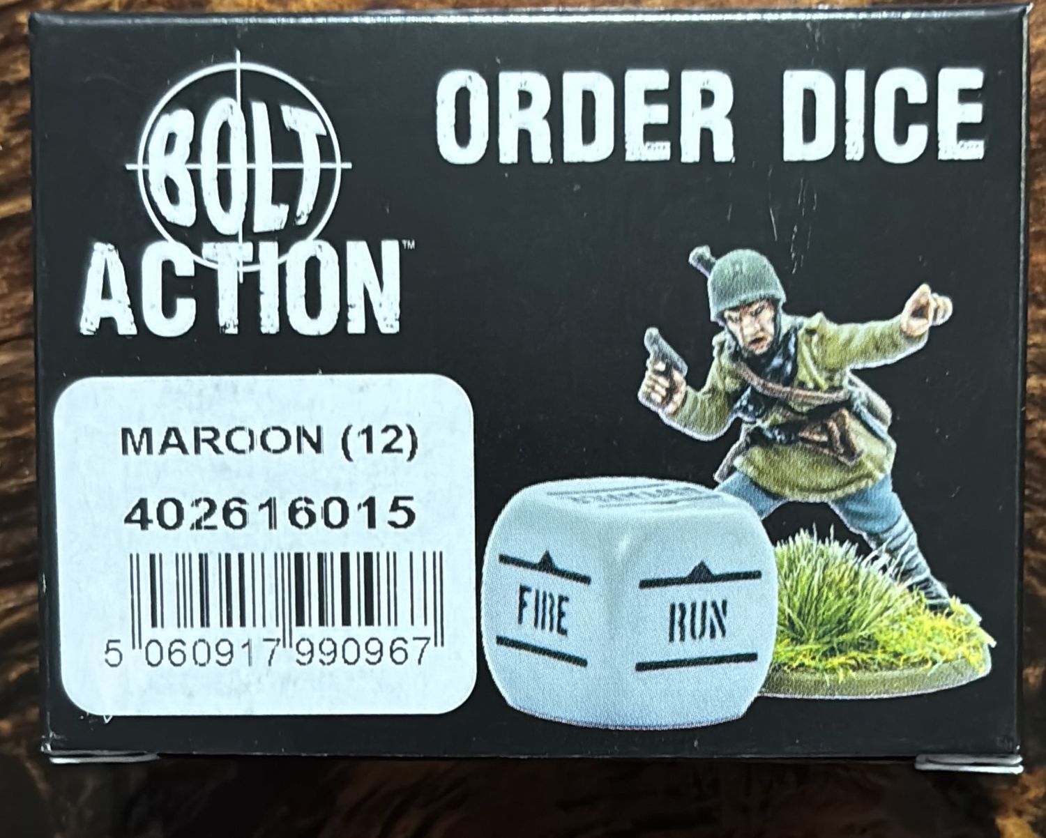 Bolt Action - Order Dice Maroon set