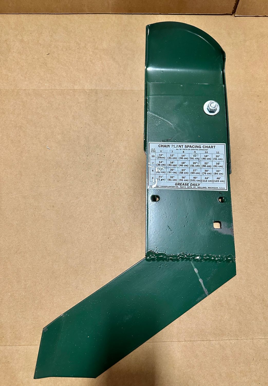 Guide, Chain Plant Holder Closing (with extension right)