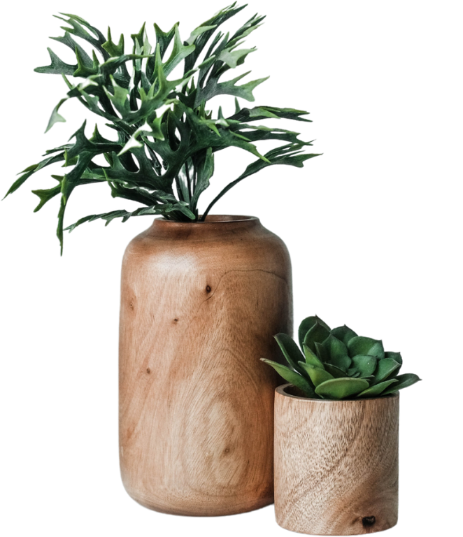 Wood Vases
