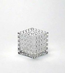 Dimpled Cube Vase - 4H X 4 X 4  84P
