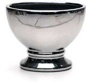Porcelain Oval Cup - 8H X 9.5 X 5  FTD SLV