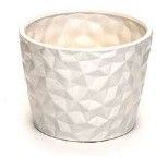 Ceramic Pot - 7.5H X 9.5 X 7.25B WHT MATTE