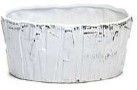 Ceramic Oval - 4.75H X 9.5 X 5.55  ATQ WHI