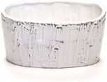 Ceramic Oval - 5.25H X 10.5 X 6.7  ATQ WHI