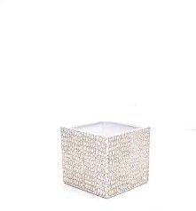 Ceramic Cube - 4H X 4.5 GLS WHT 60P