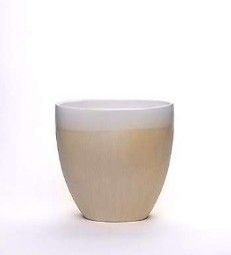 Porcelain Eye Vase - 12H x 12 x 5 CRM-WHT 36P