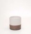 Porcelain Cylinder - 5H X 5 WHT_LT BRWN 54P