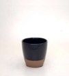 Porcelain Bowl - 5H x 5.3 GLOSS BLK&BRWN