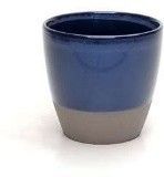 Porcelain Bowl - 6.25H x 6.75 GLOSS DARK BLU
