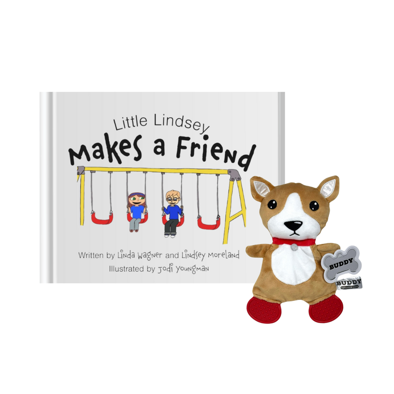 Little Lindsey Makes a Friend with Buddy Plush