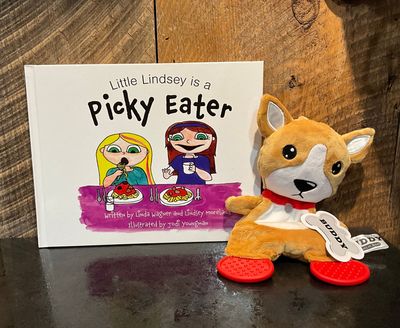 Little Lindsey is a Picky Eater with Buddy Plush