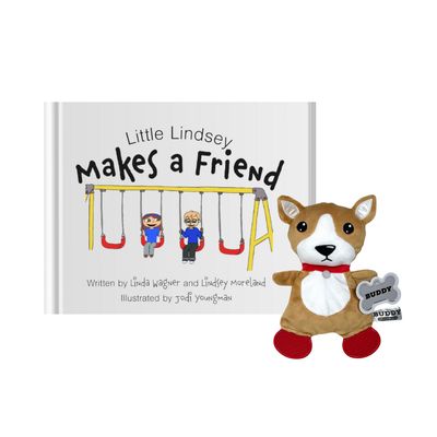 Little Lindsey Makes a Friend with Buddy Plush
