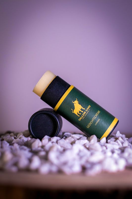 Tallow Gezichtscrème Push-up Stick - Lavendel