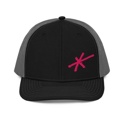 Pink Asterisk Trucker Cap