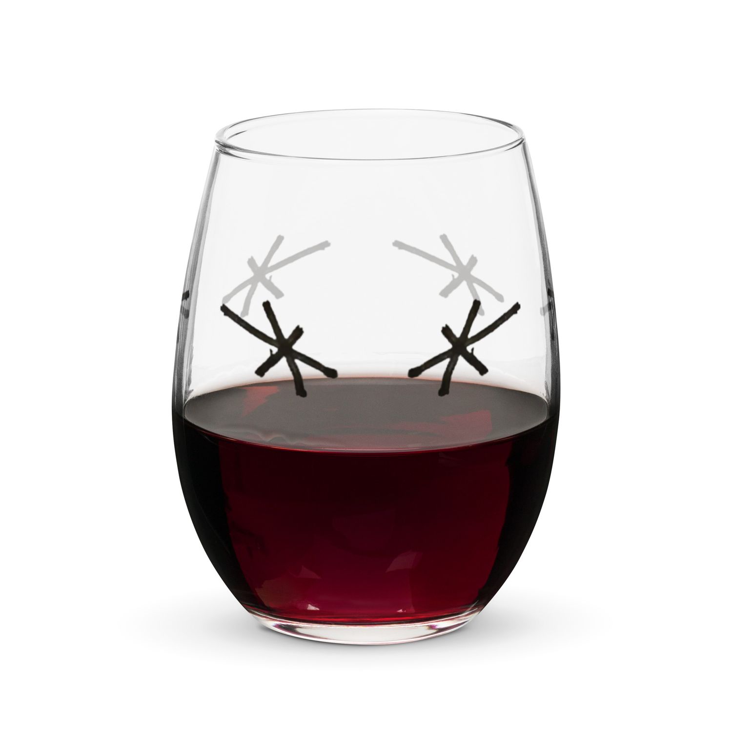 Stemless wine glass