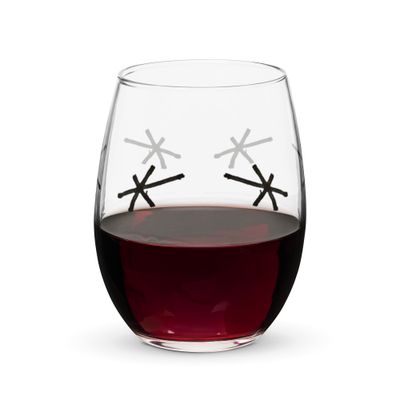 Stemless wine glass
