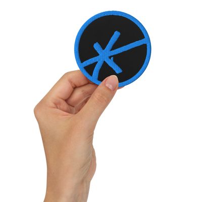 Asterisk Patch Blue