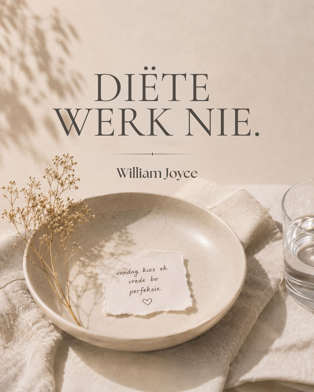 DIËTE: 'n Gesonder Perspektief
