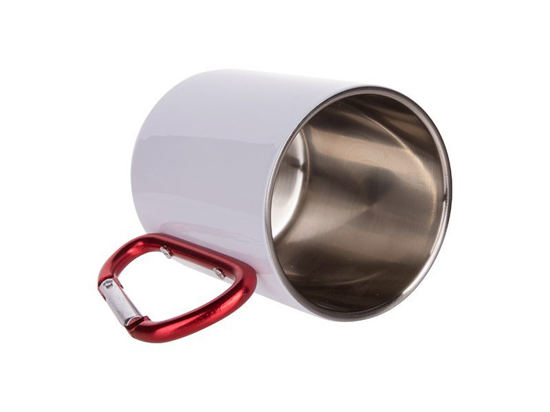 mug inox avec mousqueton
