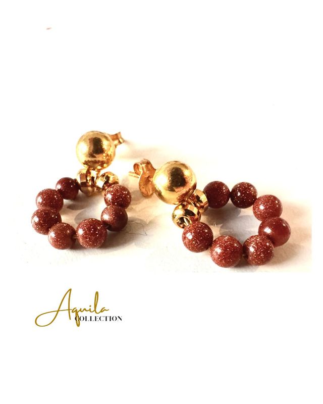 Goldfluss-Ohrstecker