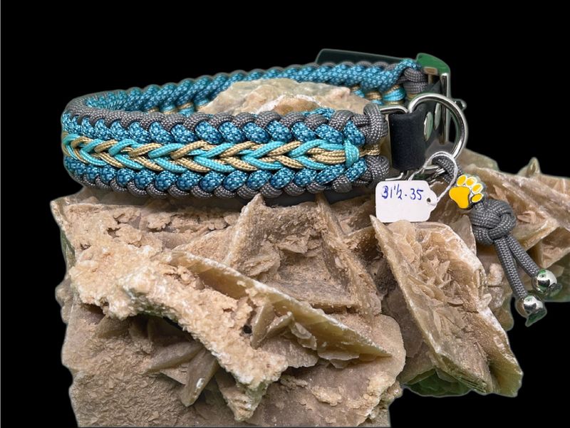 Halsband Paracord Teal