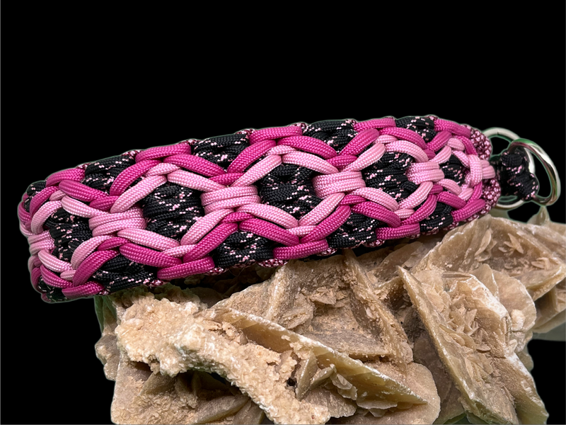 Halsband paracord roze