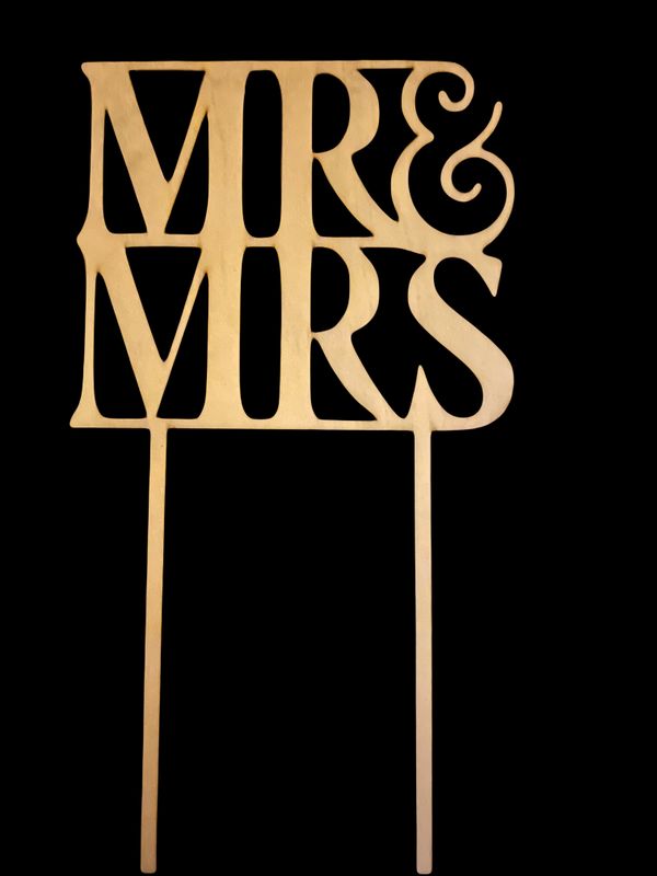 Taarttopper Mr en Mrs