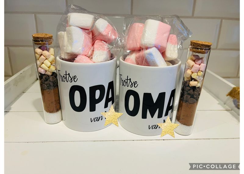 Gepersonaliseerde mok Opa of Oma