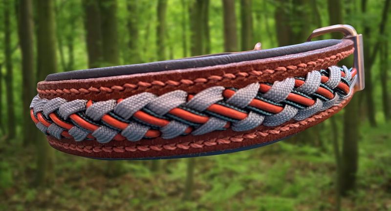 Leren halsband
