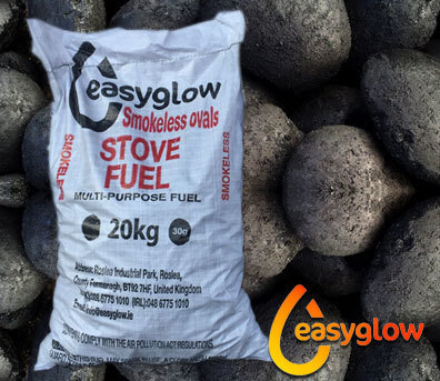 24 Bags Small Smokeless Coal Ovoids - 24 x 20Kg Perfect Smokeless fuel.  Suitable in Glass front Stove. | Shop Coal